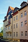 Tenement house, in half-open development