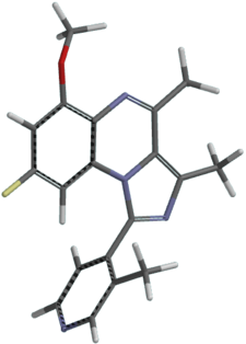 3d model of compound #96 (Malamas, 2011) Malamas's PDE10A inhibitor number 96 (2011) in tube model.png