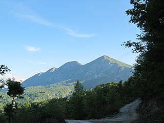 Dajti Mountain and national park in Tirana, Albania