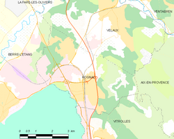 Kart over Rognac