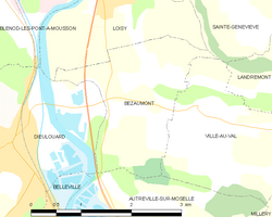 Kart over Bezaumont