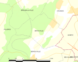 Mapa obce Errouville