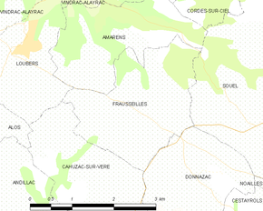 Poziția localității Frausseilles