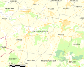 Poziția localității Chiré-en-Montreuil