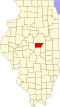 Kort over Illinois fremhæver DeWitt County.svg