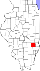 Placering i delstaten Illinois.