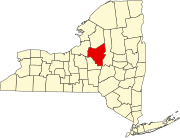 Carte de New York mettant en évidence Oneida County.svg