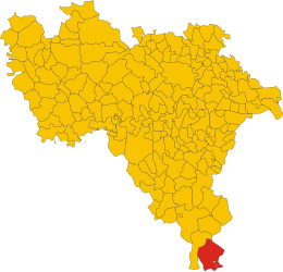 Brallo de Pregola - Mapa