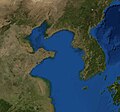 Satellite image of Korean Peninsula