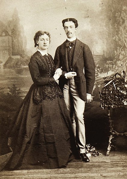 The Duke of Aosta with his first wife, Maria Vittoria dal Pozzo.