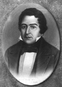 Portrait of Mariano Rivera Paz. Rivera Paz was governor of the State of Guatemala when he created Amatitlán as an independent district in 1839.