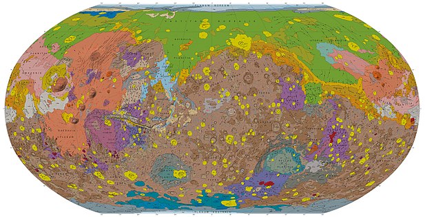 Geografska mapa Marsa
