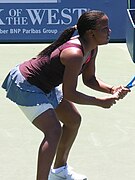 Mashona Washington at Bank of the West Classic qualifying 2010-07-25 2.JPG