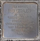 Stolperstein für Max Strauss