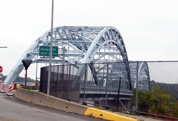 The McKees Rocks Bridge from Island Avenue