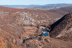 Проломът на Места при село Теплен