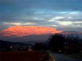 Monte St. Victoire visto de Meyreuil