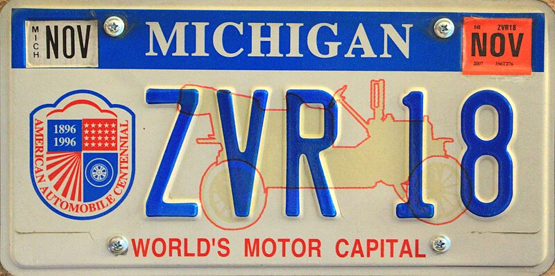 File:Michigan 2007 World's Motor Capital License Plate.jpg