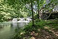 The G.T. Wilburn Grist Mill as it sits on the falls.