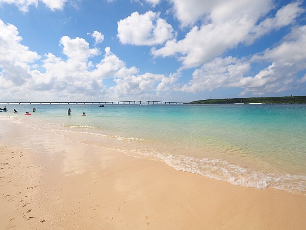 Yonaha Maehama beach in Miyako-jima