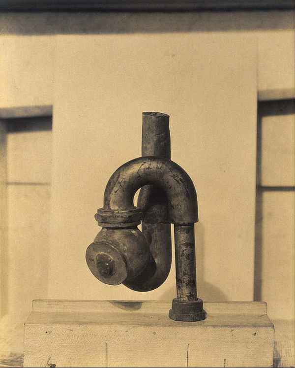 God (1917), by Baroness Elsa von Freytag-Loringhoven and Morton Livingston Schamberg, gelatin silver print, Museum of Fine Arts, Houston