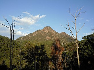 Mount Barney is an officially named mountain peak in Queensland Mount Barney 3.jpg