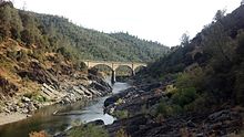 Part of the North Fork American River valley, which would have been submerged if the Auburn Dam had been constructed