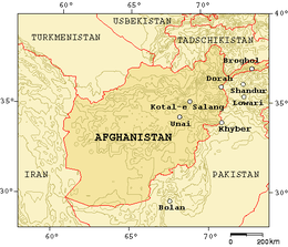 Location of Salang Pass (Kotal-e Salang) Mountain passes of Afghanistan2.png