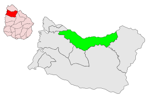 Kart over Colonia Lavalleja
