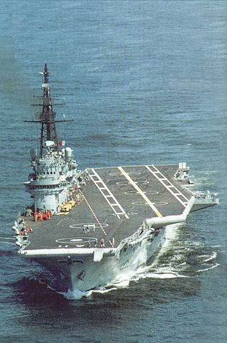 Brazilian aircraft carrier <i>Minas Gerais</i> 1960–2001 Colossus-class aircraft carrier of the Brazilian Navy