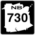 Route 730 marker