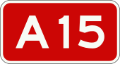 A15 motorway shield}}