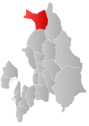 Vị trí Hurdal tại Akershus