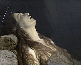 Paul Delaroche, La Femme de l'artiste, Louise Vernet, sur son lit de mort, 1846, musée d'Arts de Nantes