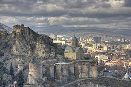 Benteng Narikala, Tbilisi, Georgia.jpg