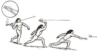 <span class="mw-page-title-main">Spear-thrower</span> Tool to give more leverage when throwing a spear-like projectile