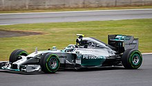 Nico Rosberg had the fourth pole position of his season and the eighth of his career. Nico Rosberg - 2014 British Grand Prix - Qualifying on Saturday.jpg