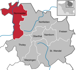 Nonnweiler - Carte