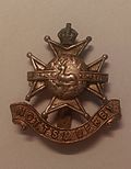 Thumbnail for File:Nottinghamshire and Derbyshire Mounted Brigade Cap Badge.jpg