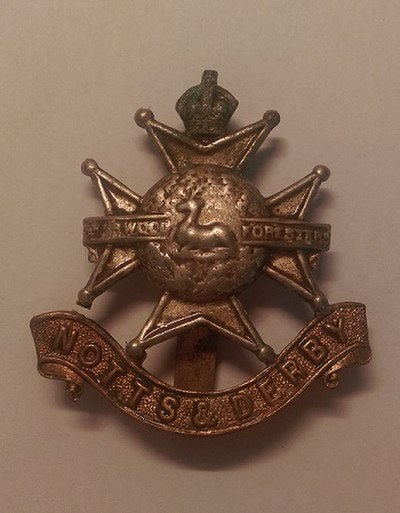 Nottinghamshire and Derbyshire Mounted Brigade Cap Badge