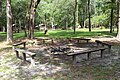 Benches around fire pit