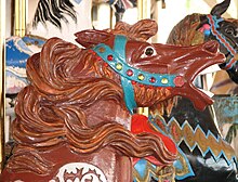 Herschell-Spillman Noah's Ark Carousel
Multnomah County Oaks Park carousel horse head - Portland Oregon.jpg