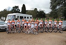 Team riders at 2011 Tour of Britain Official Node4 Pro Cycling Team Launch 2012.jpg