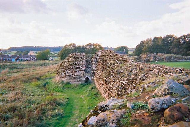 The ruins of Bolingbroke Castle in Lincolnshire, built by Ranulf