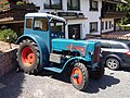 Old blue tractor