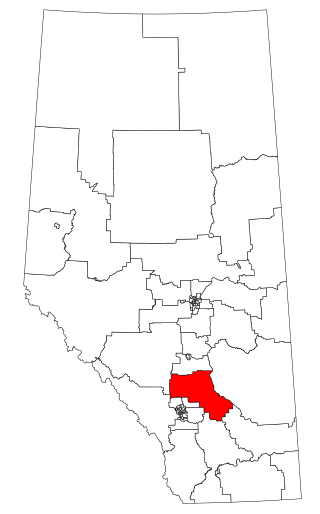 <span class="mw-page-title-main">Olds-Didsbury-Three Hills</span> Provincial electoral district in Alberta, Canada