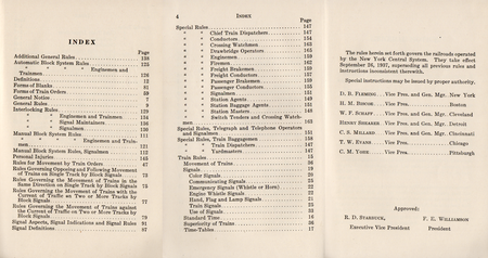Contents of the Rules for the Government of the Operating Department for the New York Central System Effective 1937-09-26 Operating Rule Contents New York Central System 1937-09-26.png