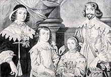 Sir Francis Ottley with his wife, Lucy, and children, Richard and Mary. Sir Francis was the royalist military governor of Shrewsbury at the beginning of the English Civil War. Ottleys Shrewsbury.jpg