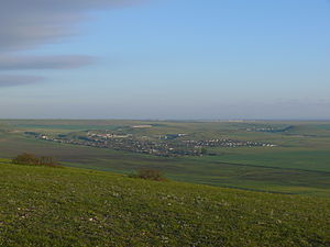 Вид на село з гори Клементьєва