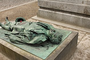 Nagrobek Victora Noira, 1890, cmentarz Père-Lachaise, Paryż